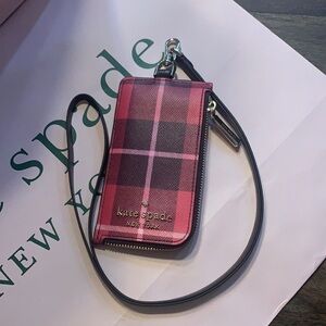 Kate spade Cardcase Inyard plaid